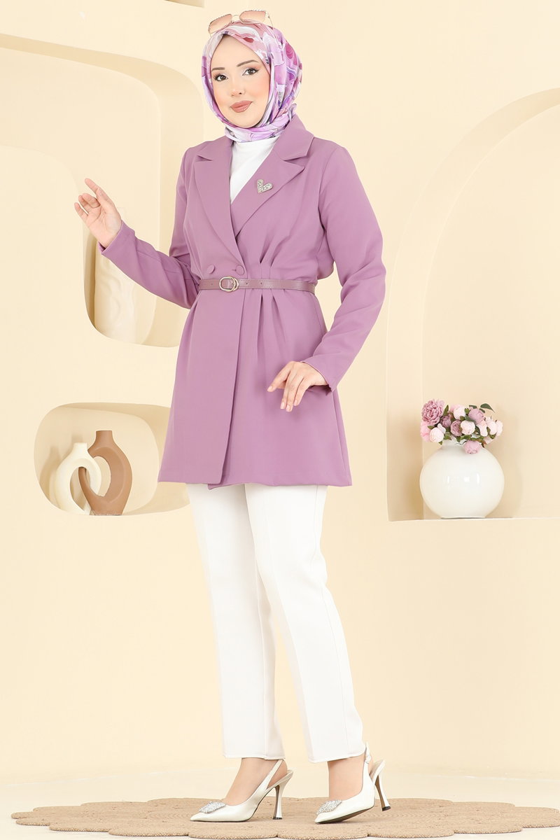 Jacket 2882SLK540 Light Lilac - Moda Selvim