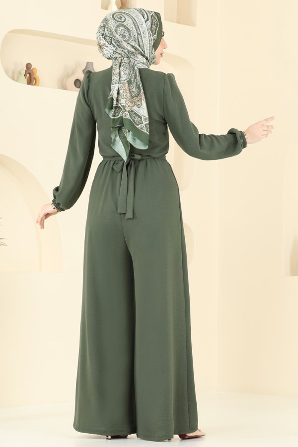 Jumpsuit 2667SL432 Khaki - Moda Selvim