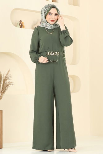 moda selvim بدلة افرول اخضر عفني 2667SL432 - Thumbnail