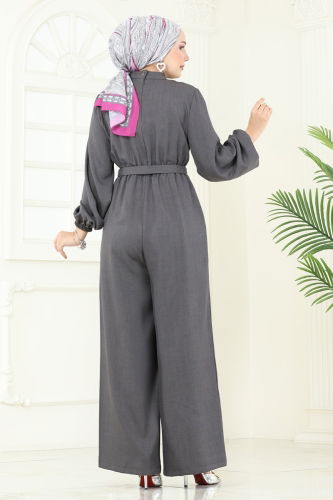 moda selvim بدلة افرول رمادي غامق 2687SL432 - Thumbnail