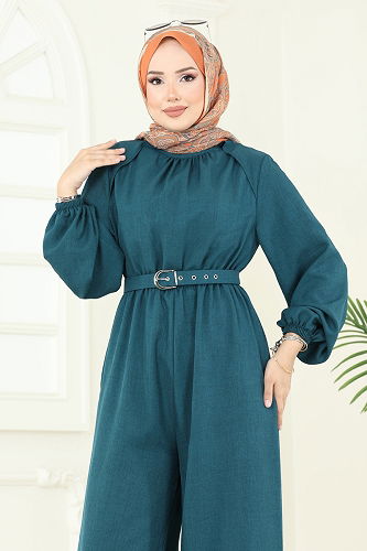 moda selvim Jumpsuit 2687SL432 Petroleum - Thumbnail
