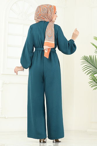 moda selvim Jumpsuit 2687SL432 Petroleum - Thumbnail