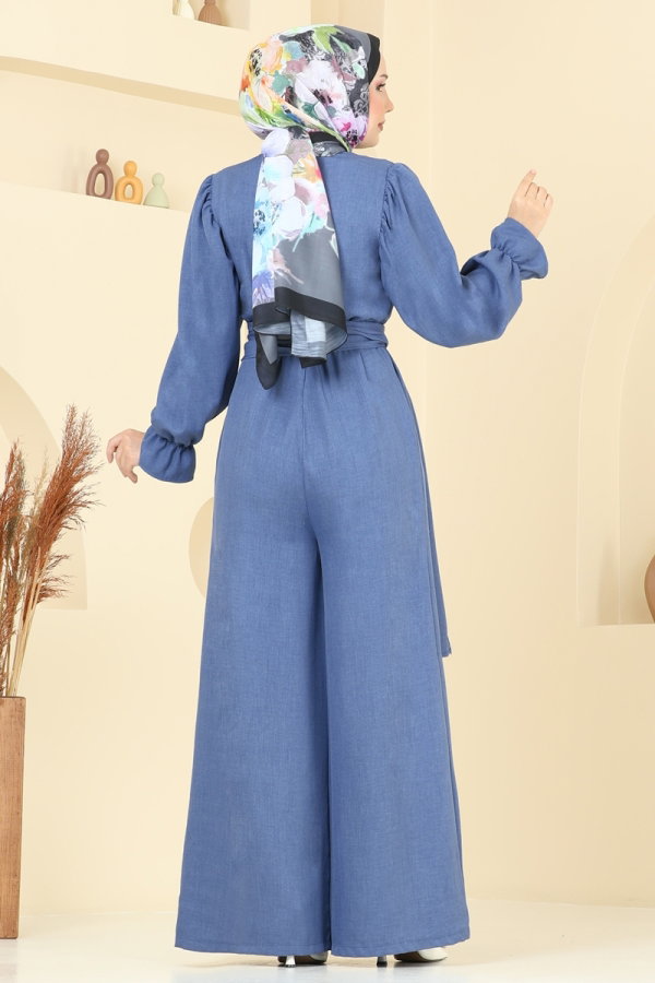 Jumpsuit 2689SL432 Indigo - Moda Selvim