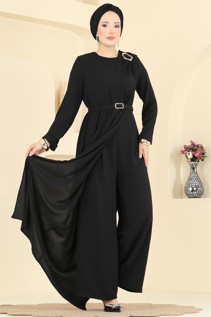 Jumpsuit 2893SL432 Black - Moda Selvim