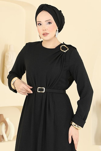 moda selvim بدلة افرول أسود 2893SL432 - Thumbnail
