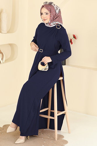 moda selvim بدلة افرول كحلي 2893SL432 - Thumbnail