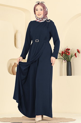 moda selvim بدلة افرول كحلي 2893SL432 - Thumbnail