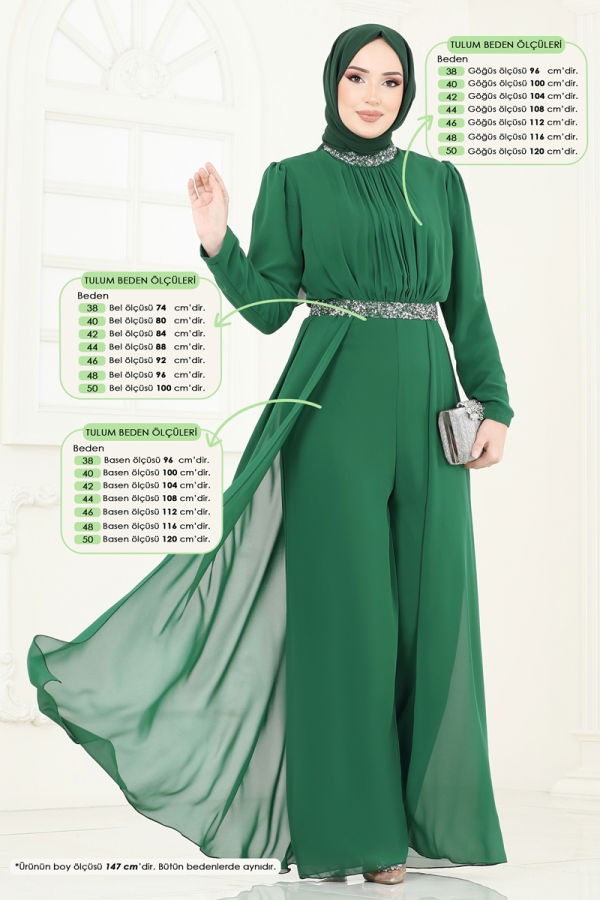 Modaselvim NET 20%+20% DISCOUNT IN THE CARD Jumpsuit 5006AB368 Emerald