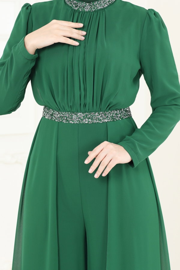 Jumpsuit 5006AB368 Emerald - Moda Selvim