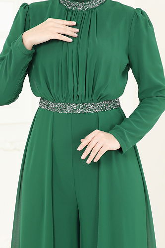 moda selvim بدلة افرول زيتي 5006AB368 - Thumbnail