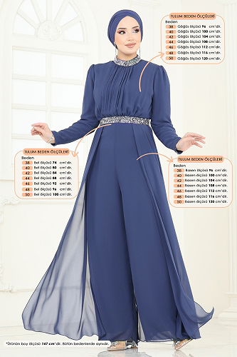 moda selvim بدلة افرول ازرق 5006AB368 - Thumbnail