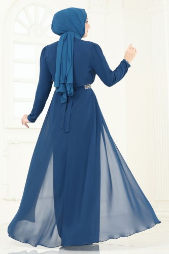 moda selvim بدلة افرول بترولي 5006AB368 - Thumbnail