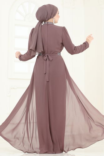moda selvim بدلة افرول بيج وردي 5006AB368 - Thumbnail