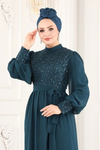 moda selvim 5406AB368 بترولي بذلة - Thumbnail