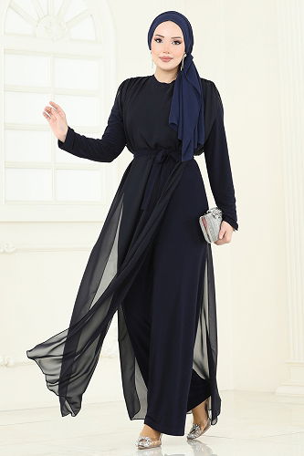 moda selvim بدلة افرول كحلي 5686EDF311 - Thumbnail