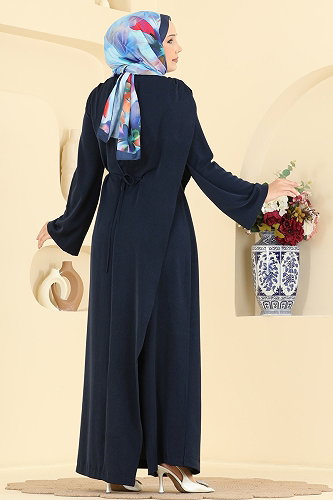 moda selvim بدلة افرول كحلي 6315BSK463 - Thumbnail