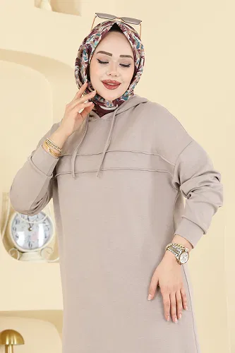 moda selvim Kapüşon Detaylı Modal Takım 2603ERK1158 Vizyon - Thumbnail