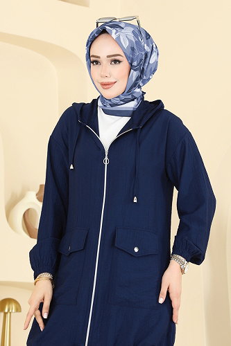 moda selvim Kapüşon Detaylı Pantolonlu Takım 3258HBS856 Açık Laci - Thumbnail