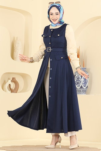 moda selvim Kemer Detaylı 2 li Jile 2913SL432 Laci - Thumbnail