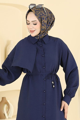 moda selvim Kemer Detaylı 2 li Takım 006ZMRK1203 Laci - Thumbnail
