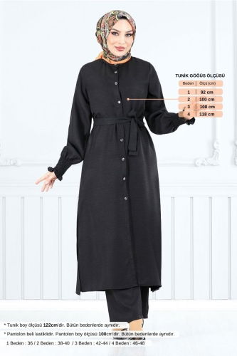 MRV O.Z.R. - Kemer Detaylı İkili Takım 809OZR1047-M Siyah