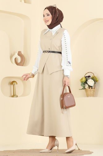 M.P. - Kemeri Tokalı Etekli Takım 840MP806 Taş