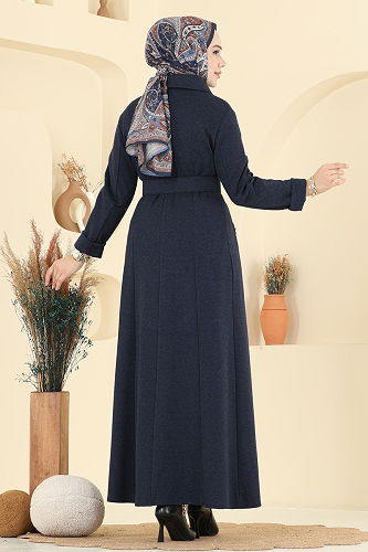 moda selvim Kemeri Tokalı Tivit Ferace 2731SL432 Laci - Thumbnail