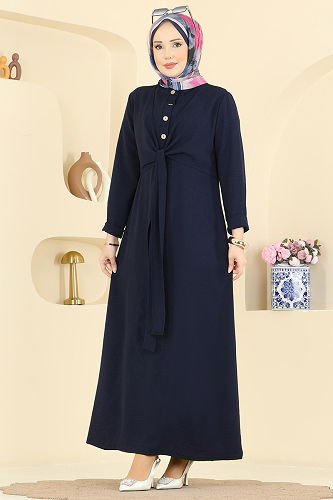 moda selvim Kendinden Bağcıklı Aerobin Elbise PL9206 Laci - Thumbnail