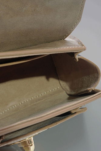 moda selvim Kilit Detay Kadın Çantası 3800ARK1142 Haki - Thumbnail