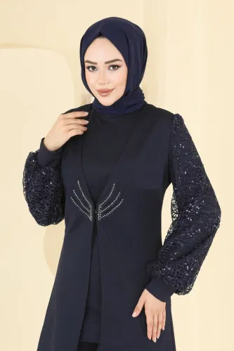 A.S.M. - Kolları Fileli Şık Takım ASM2832 Laci