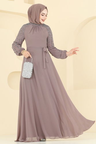 A.N.T. - Kolları Taş Detaylı Abiye 2420ANT466 Vizyon