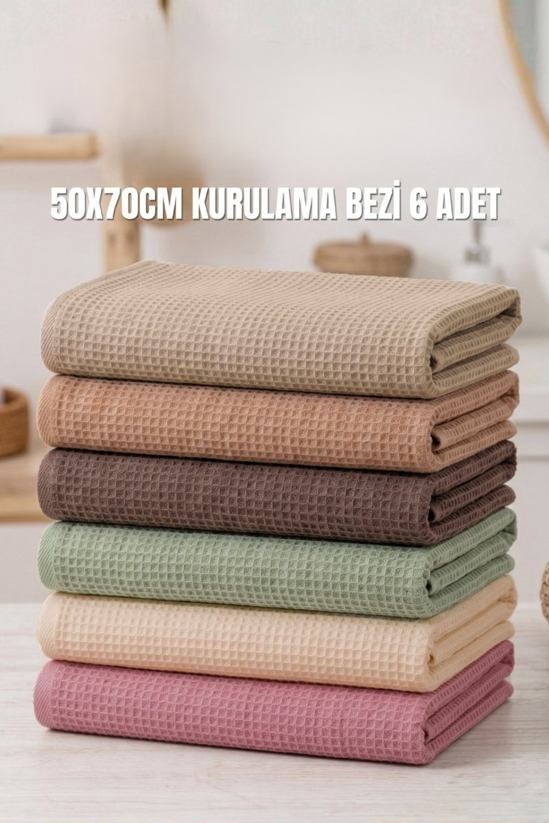 Kurutma Bezi 6 lı 8525BLH1197 Karışık Renk