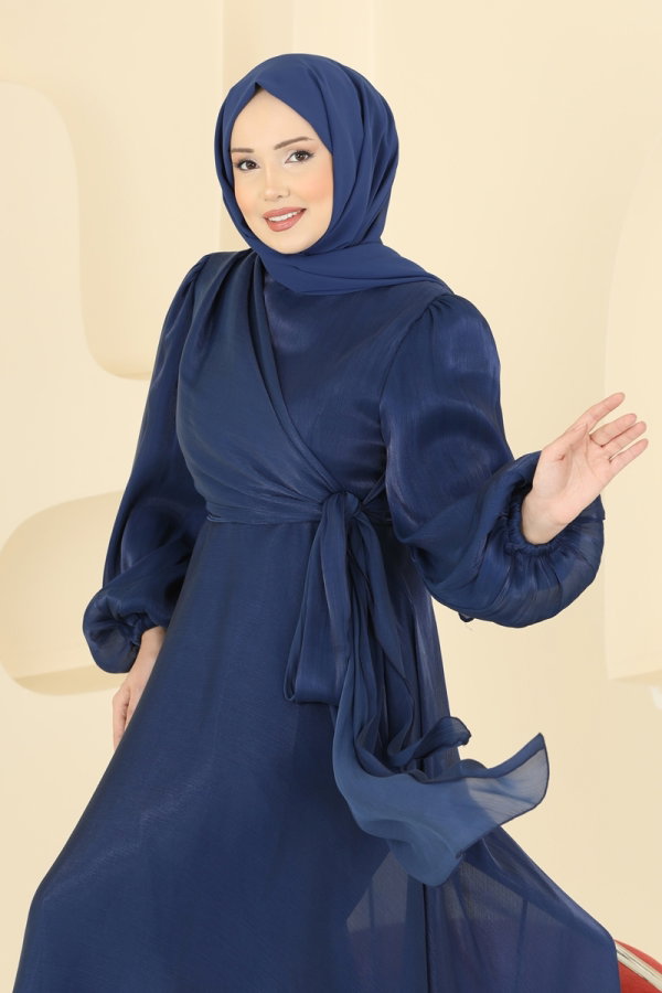 Modaselvim ABİYE Kuşak Detaylı Şık Abiye 6219BSK463 Laci