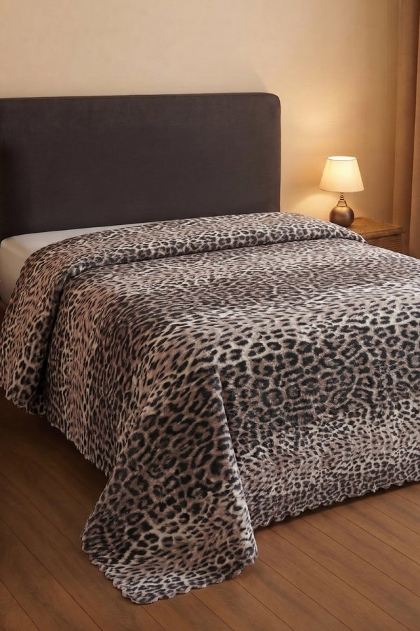 Modaselvim EV YAŞAM Leopar Desenli Battal Boy Pike 1040HB1195 Desen 1 Leopar