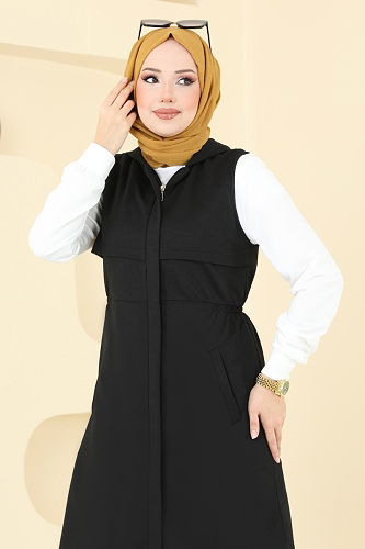 moda selvim Leopar Detaylı Üçlü Takım 2619SL432 Ekru&Siyah - Thumbnail