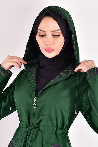 moda selvim ترينشكتASM2411-M الزمرد - Thumbnail