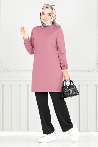 MRV S.L. - Manşeti Lastikli Takım 2670SL890-M Gül Kurusu&Siyah