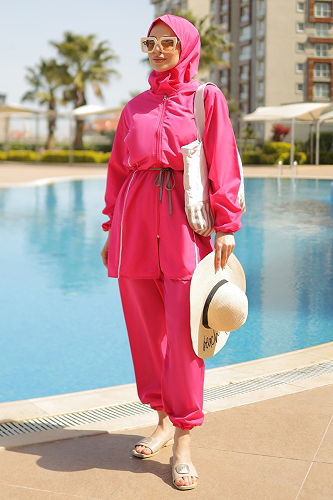 moda selvim Mayo 20530ETT926 Fuchsia - Thumbnail