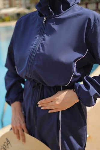 moda selvim Mayo 20530ETT926 Navy Blue - Thumbnail