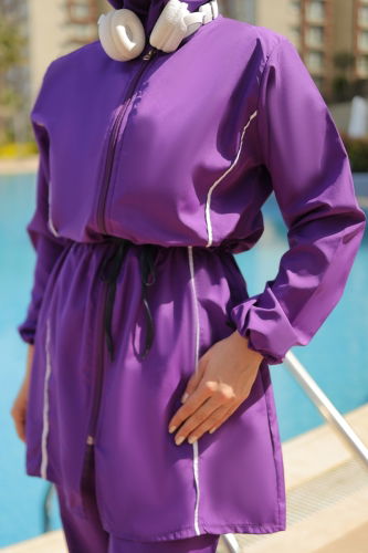 moda selvim Mayo 20530ETT926 Purple - Thumbnail