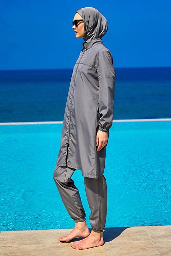 moda selvim رمادي غامق 2501MRNK1139 - Thumbnail