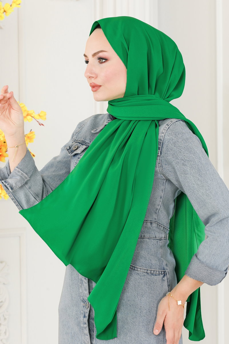 Medine İpeği Şal Serisi 500MDL873 Benetton Yeşili