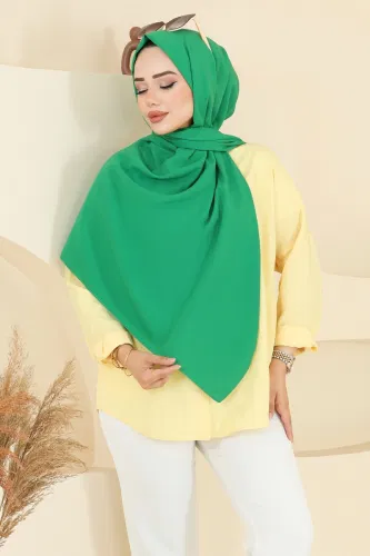 P.L.K. - Medine İpeği Şal Serisi 504MDLK1153 Benetton Yeşili