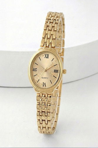 moda selvim Minimal Zarif Günlük Saat 8830CLSK1184 Gold - Thumbnail