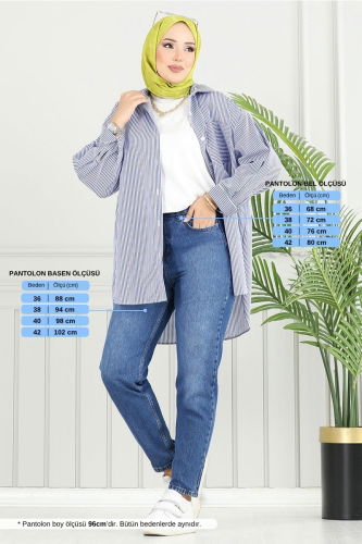 MRV D.R.N. - Mom Kadın Pantolon 4607DRN1148-M Kot