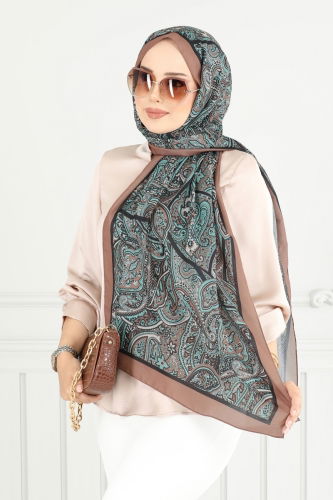 A.R.T. - Monogram Desen Soft Şal Serisi 708ART1138 Taba