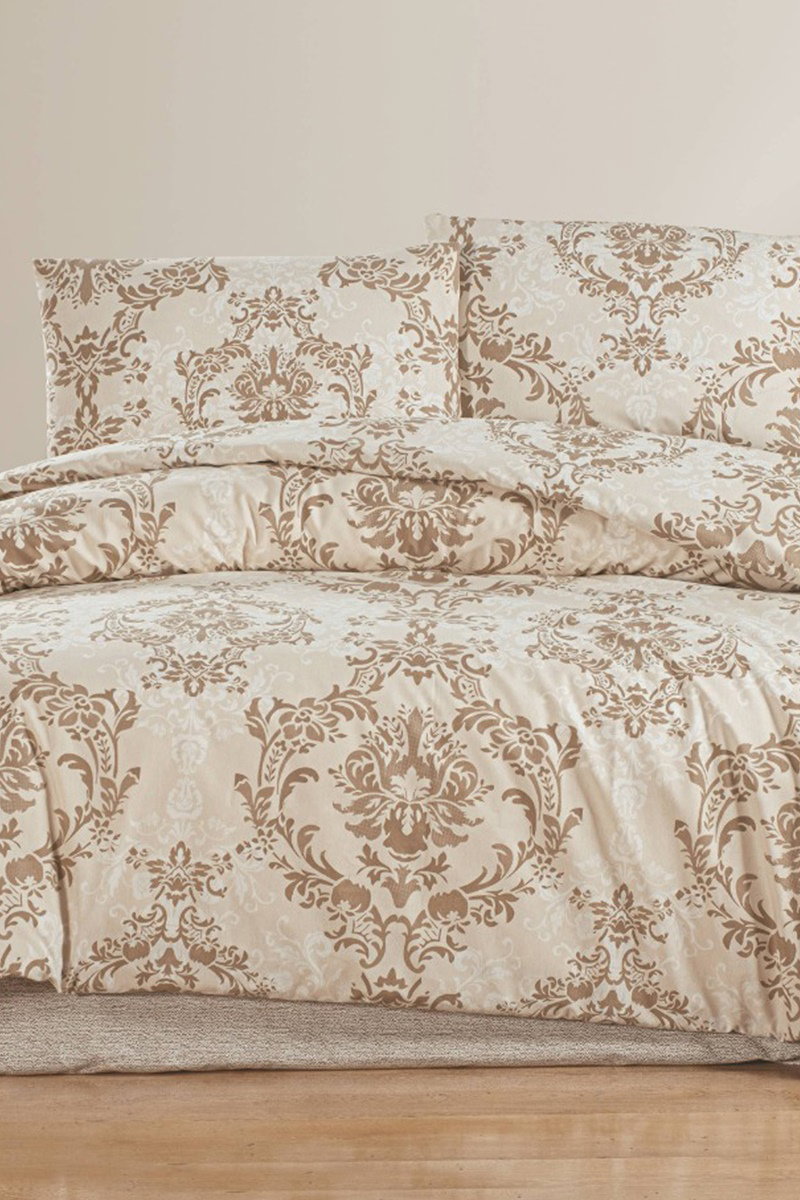 Motif Desen Çift Kişilik Nevresim Takımı 8508BLH1197 Bej