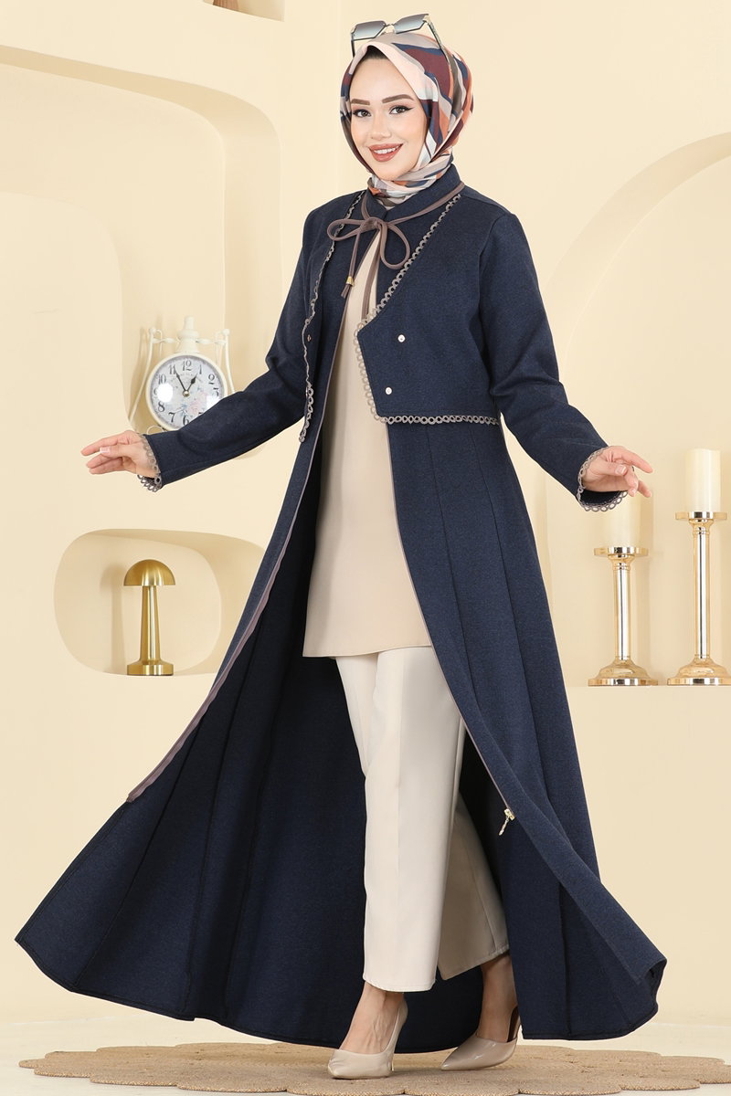 Motif Detaylı Tivit Ferace 2771SL432 Laci