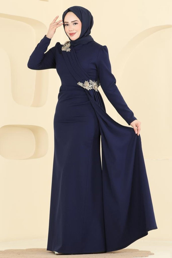 Modaselvim ABİYE Nakış İşlemeli Dabıl Abiye ASM2825 Laci