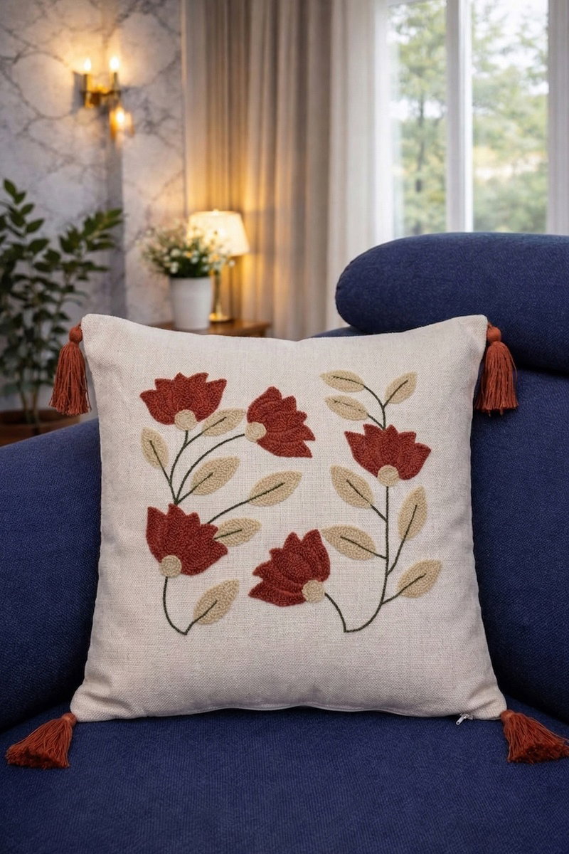 Nakışlı Kırlent Kılıfı 1018HB1195 Desen5 Vizyon&Taba